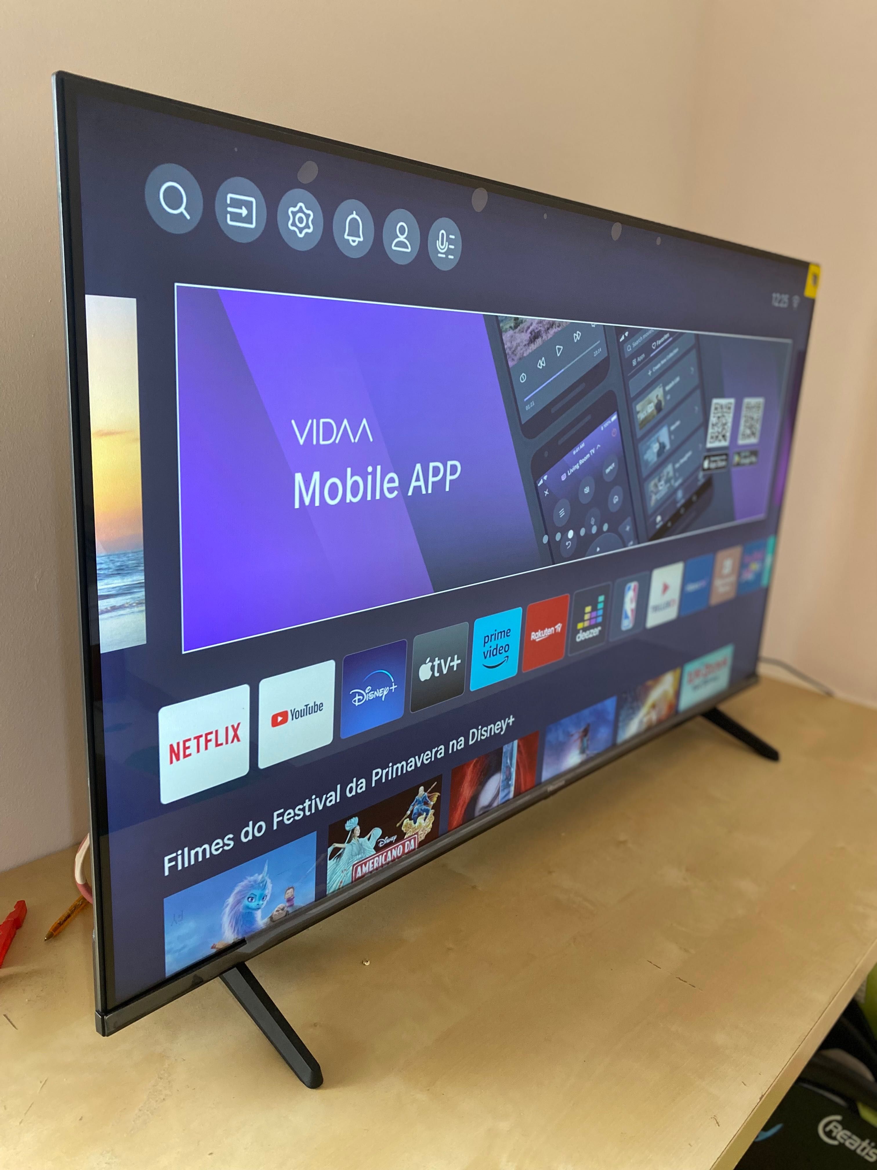 Tv Hisense 43 polegadas 4k, Android.