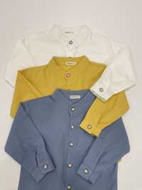 Сорочка для хлопчика, рубашка класична, біла, голуба, синя, жовта