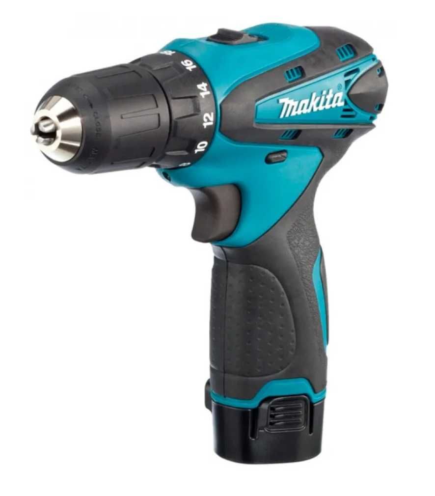 Акумуляторний шуруповерт 12V Makita + кейс, набір біт та 2 акумулятори