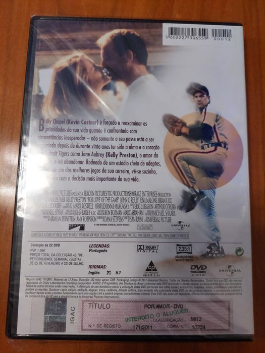 Dvd - por amor novo selado