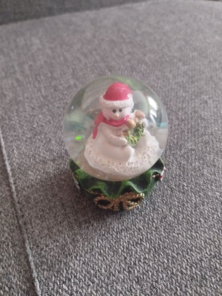 Nowe kule śnieżne figurka dekoracja boże narodzenie ozdoby świąteczne