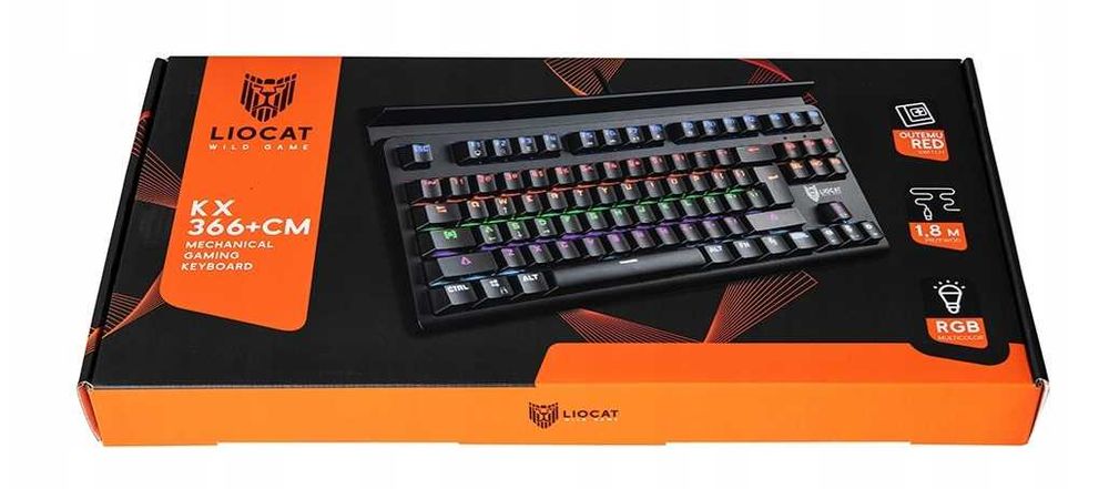 Klawiatura gamingowa LIOCAT KX 366+ CM mechaniczna qwerty outemu