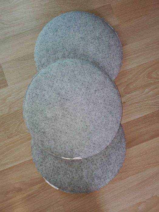 Подушки для стула из кожи Ikea, 3 штуки