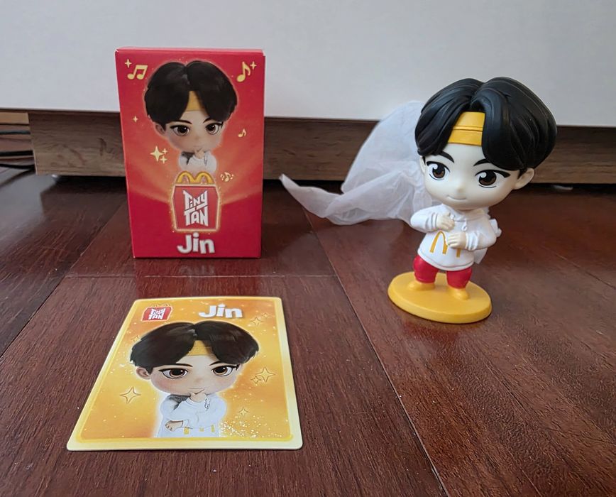 6 Brinquedos TinyTAN - Jin, Jung Kook, j-hope, V, SUGA e RM