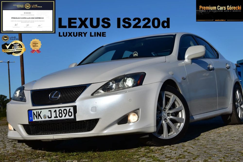 Lexus IS BiałaPerła*Luxury*Xenon*Navi*Kamera*Skóry*2xelFotele*MarkL*1wł*KeyLess