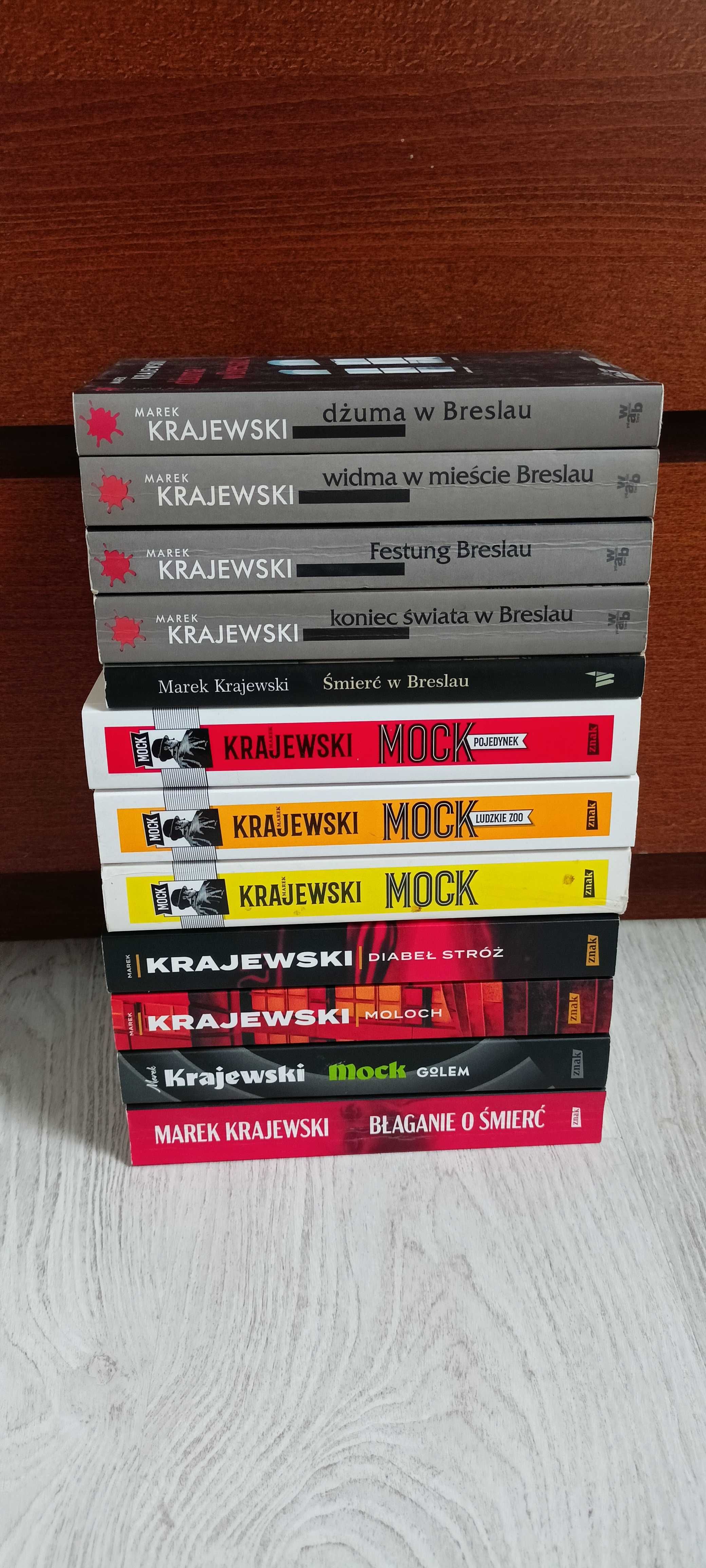 12x Krajewski Śmierć w Breslau Mock Ludzkie ZOO Pojedynek Diabeł Stróż