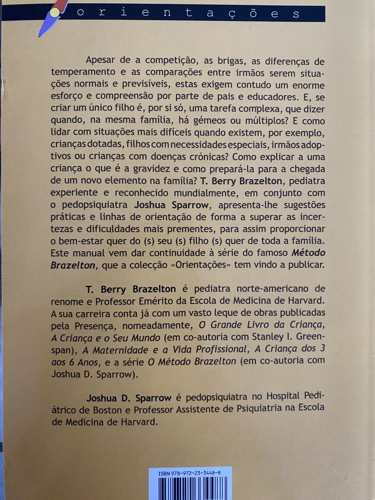 Livro “A criança e o choro” de T. Berry Brazelton