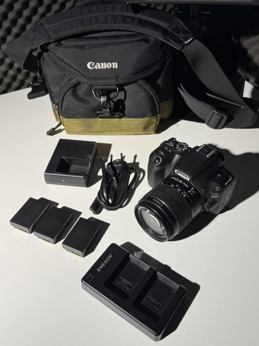 Canon 200D + Lente 18-55mm + pack 2 baterias ENEGON