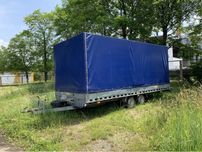 Wynajem przyczepa z burtami 3000kg Dmc