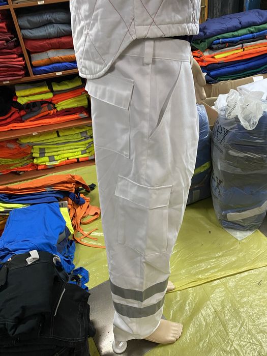 Spodnie Robocze BIAŁE XS-6XL