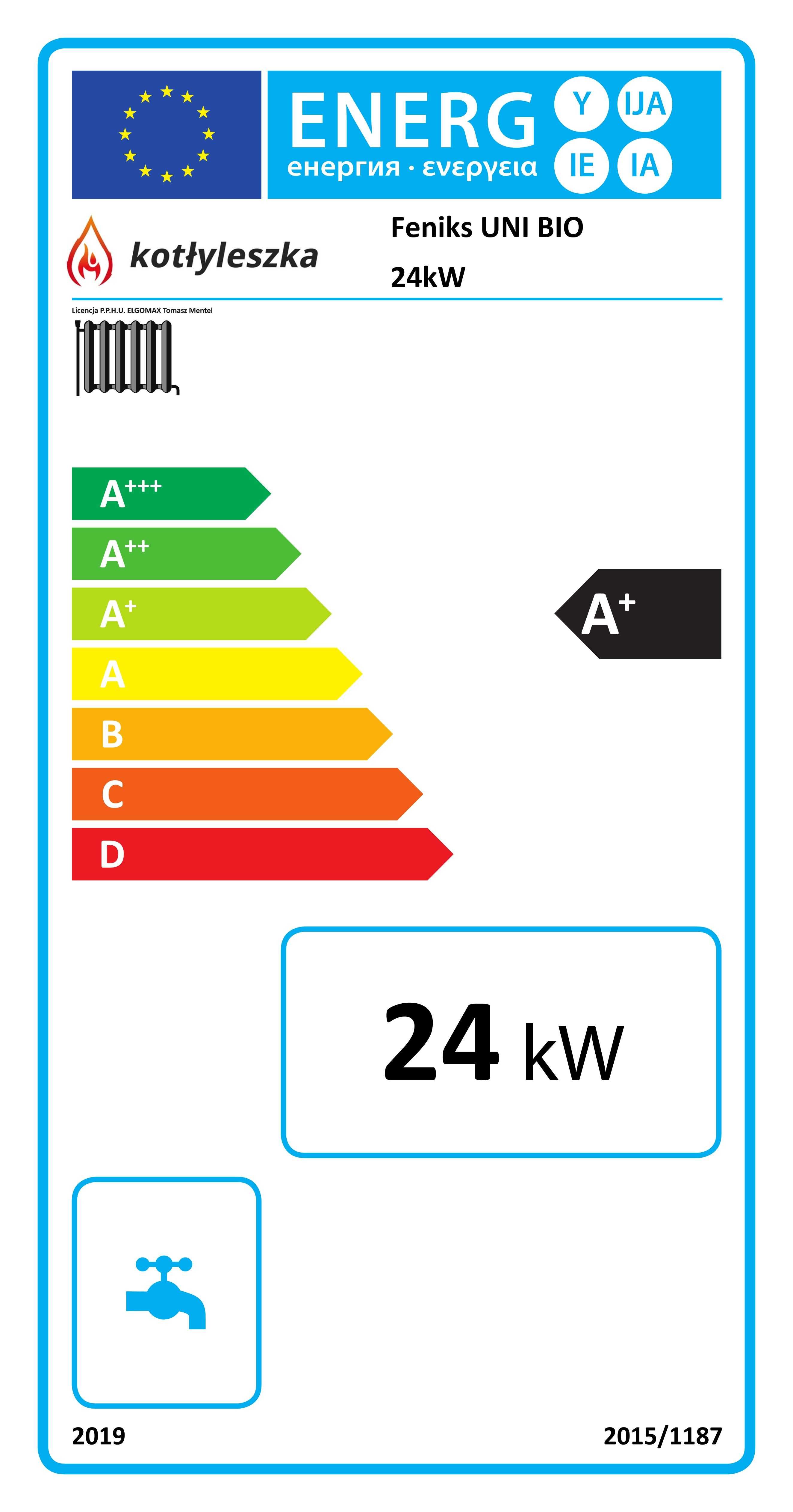 Kocioł kotły piece 5 klasa UNI BIO 24 kW na pellet