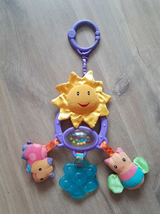 Bright Starts zawieszka przyjaciel z gryzakiem pluszowe słoneczko