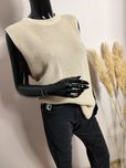 Sweterek sweter kamizelka bezrękawnik boho wygodny na koszulę do pracy
