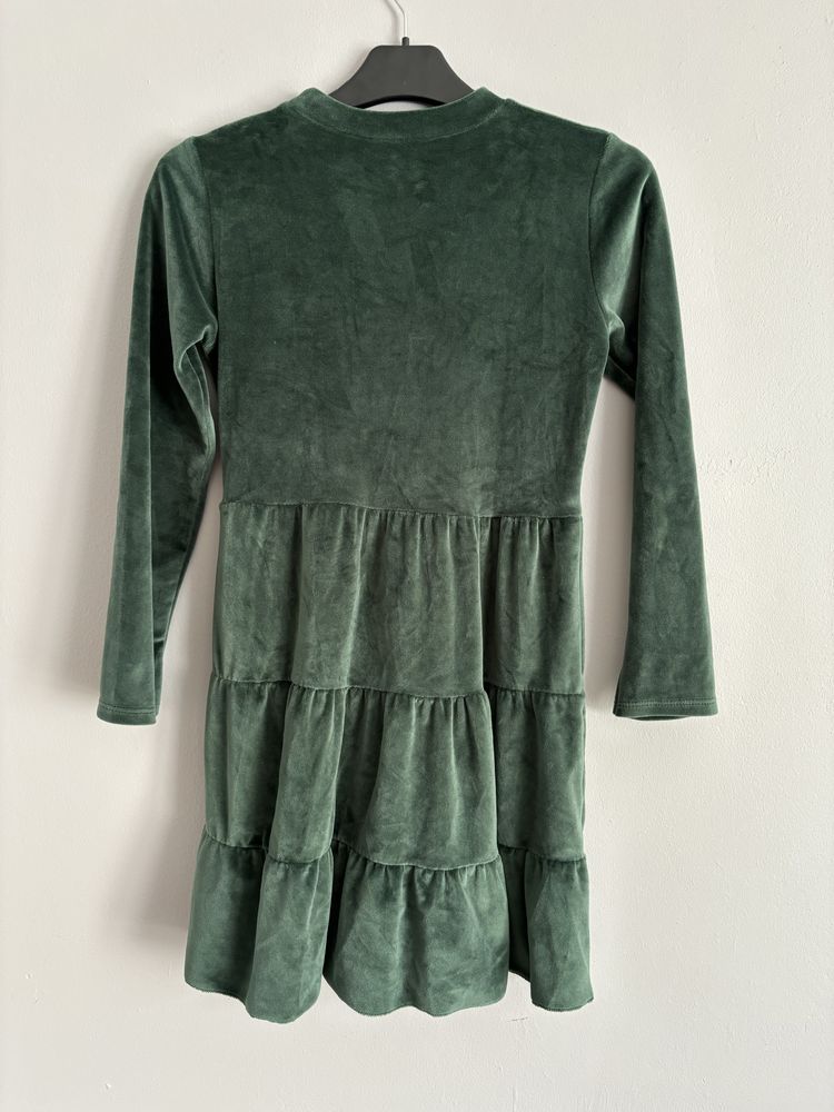 Welurowa sukienka Zielona Butelka