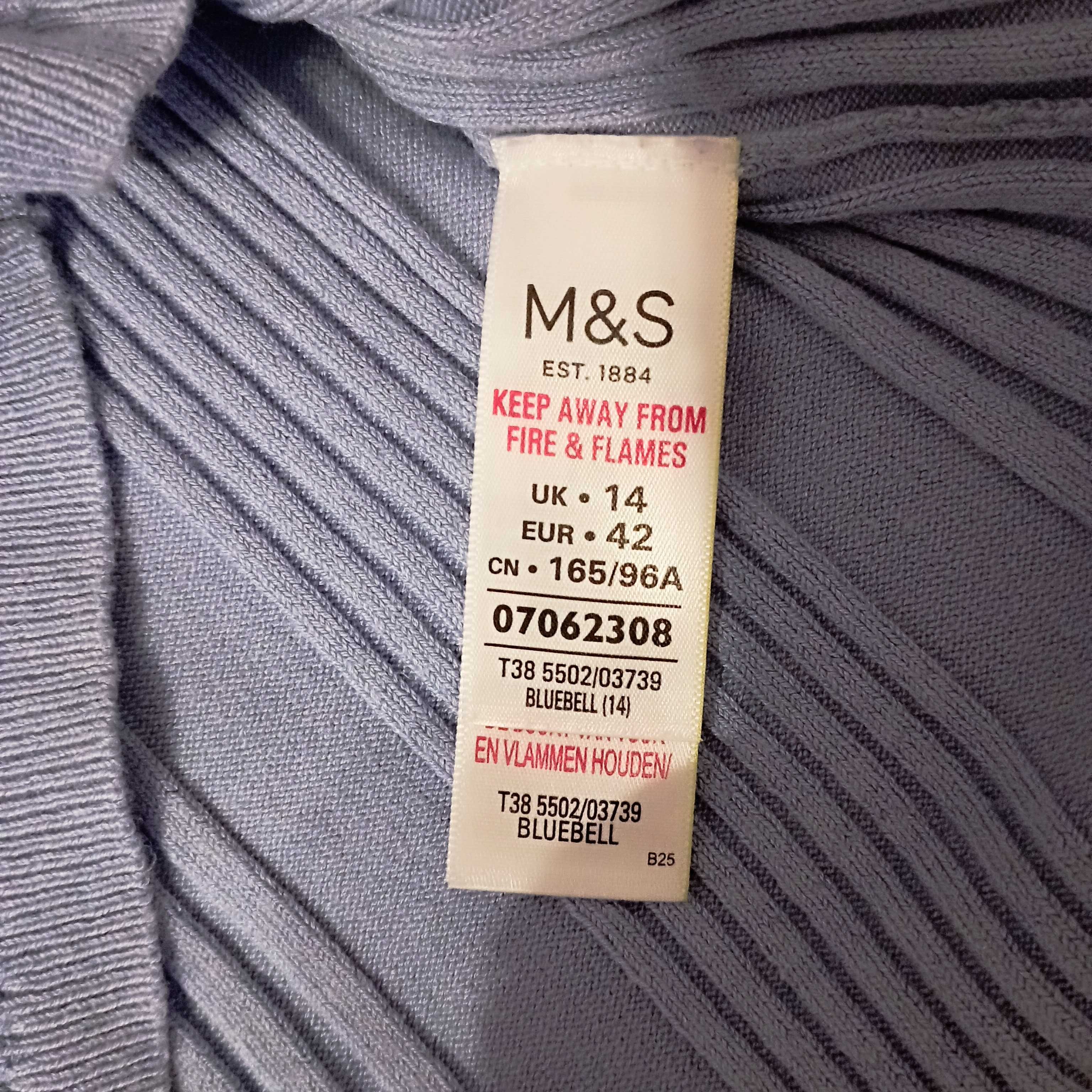 Śliczna błękitna bluzka damska M&S
