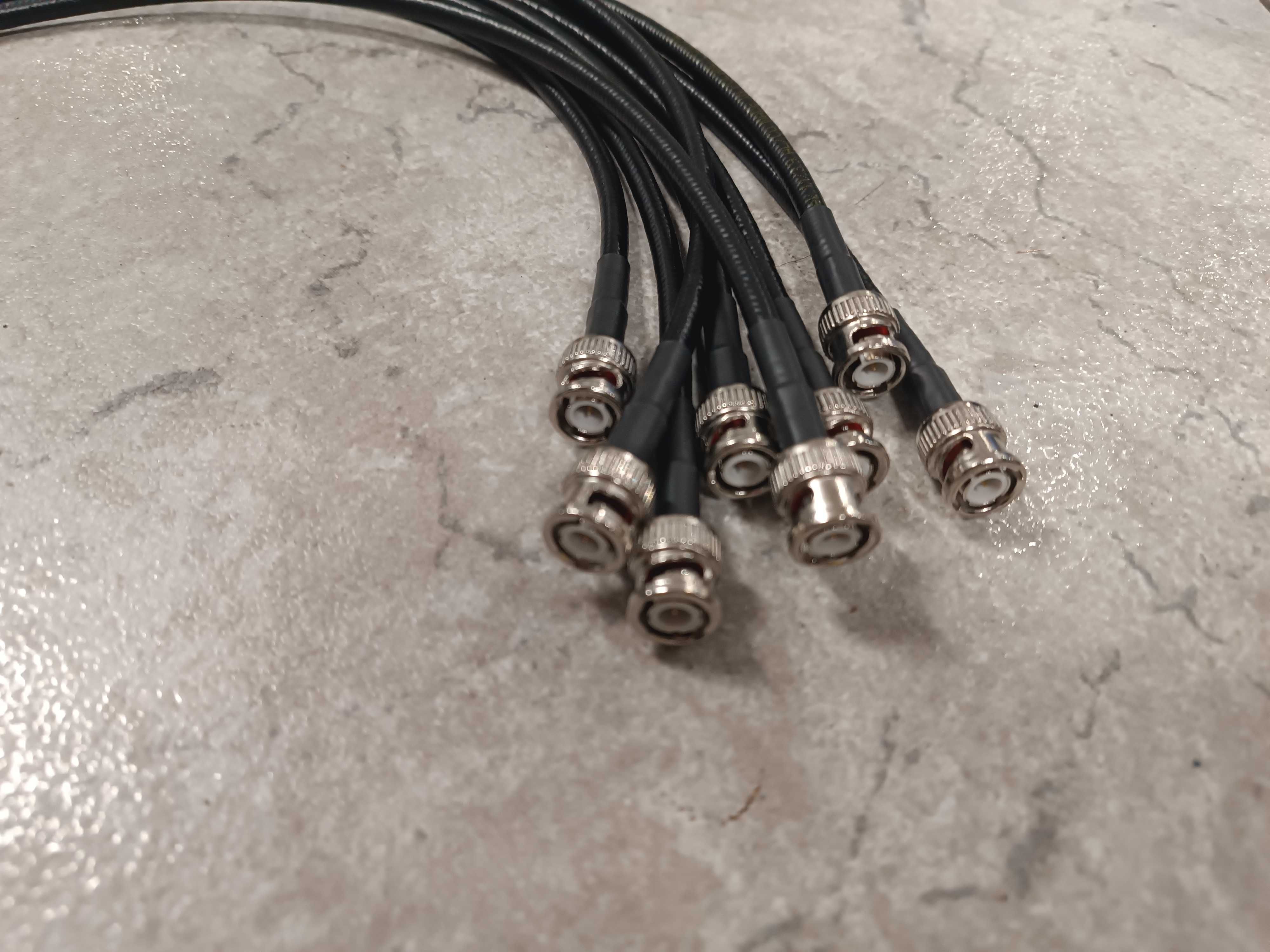 Kabel antenowy do systemów Shure Sennheiser Akg Kabel BNC COAX 8x 0,5m