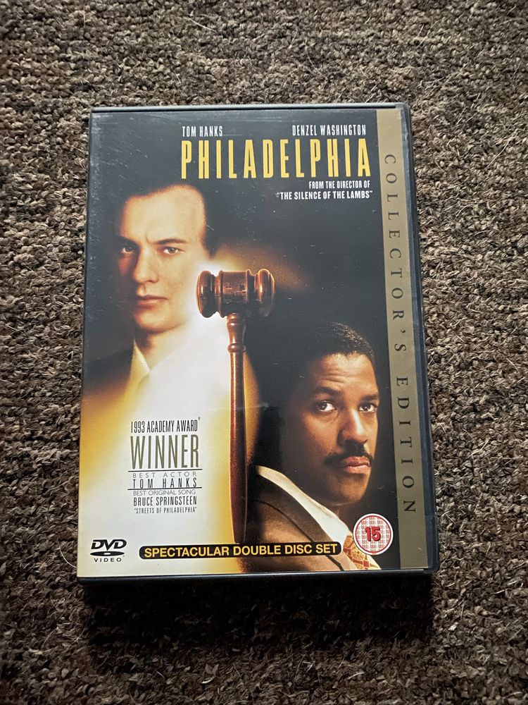 Filadelfia Wdupłytowe Wydanie Kolekcjonerakie DVD UK Tom Hanks