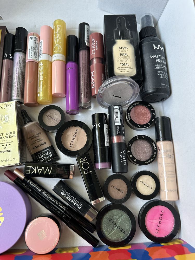 Mix zestaw kosmetyków do makijażu sephora nyx givenchy make up for eve