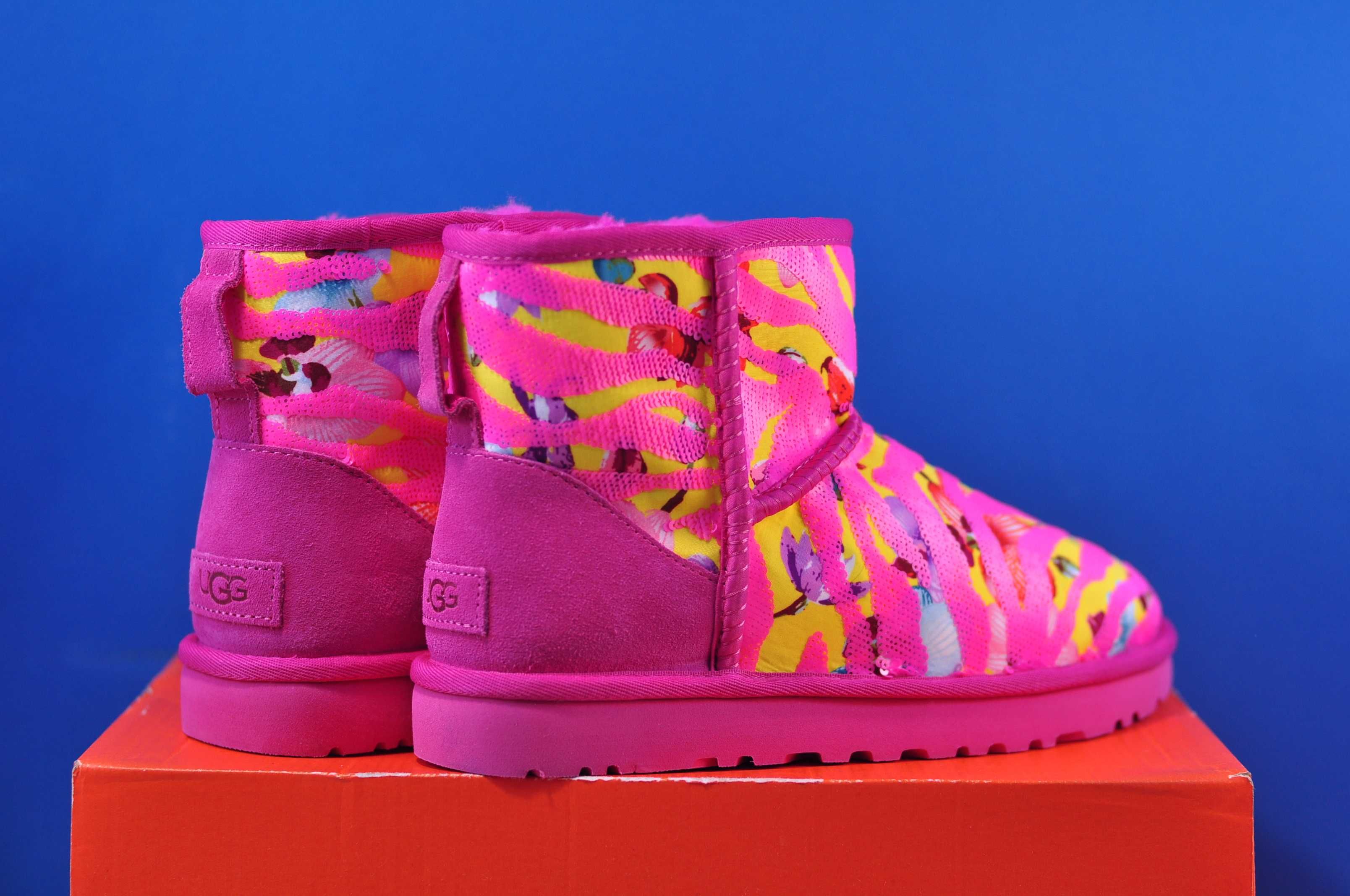 Кроссовки Nike Metcon 9 , Ugg Pink Classic Mini Tiger Flower Оригінал