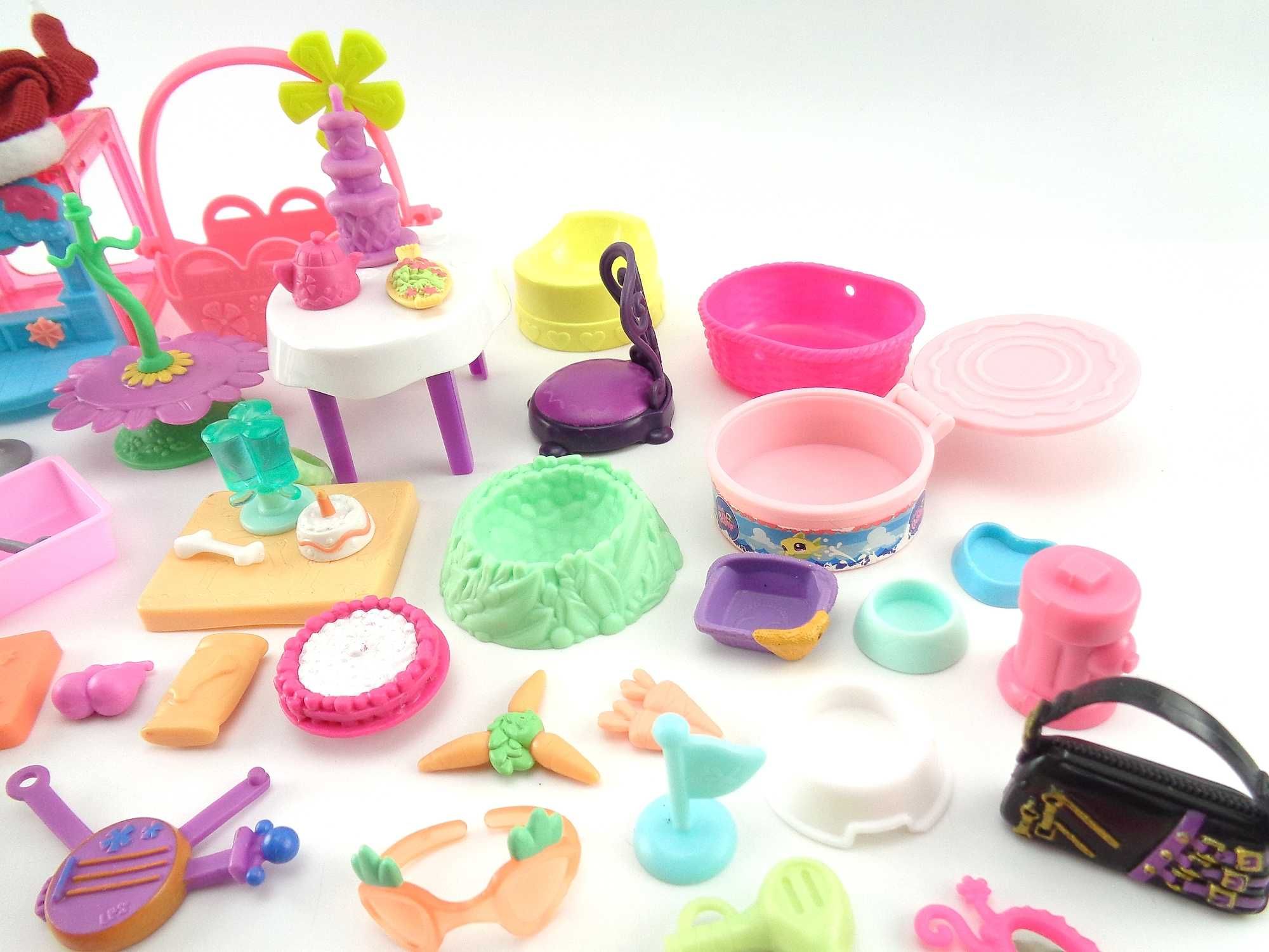 LITTLEST PET SHOP LPS - Zestaw Akcesoriów Zabawek (66 sztuk) [e4]