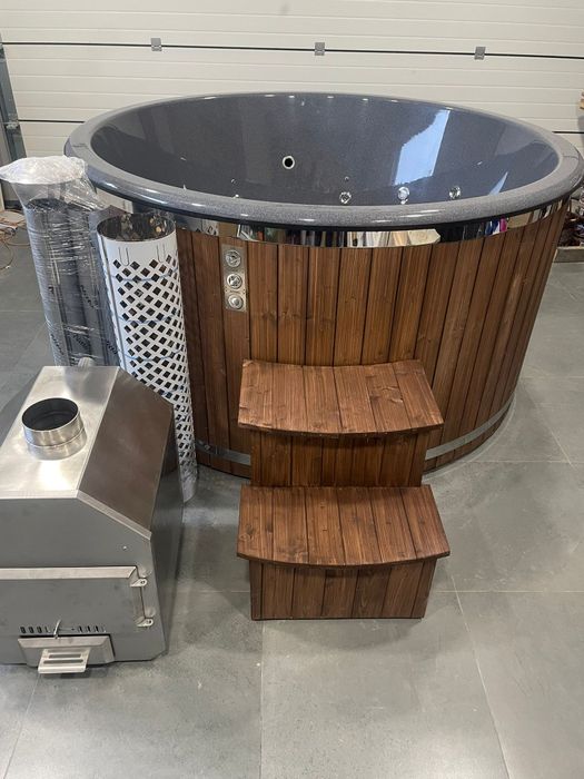 Balia Ogrodowa na 6-8 osób z Piecem opalanym drewnem