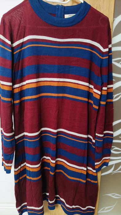 Sukienka w paski papaya