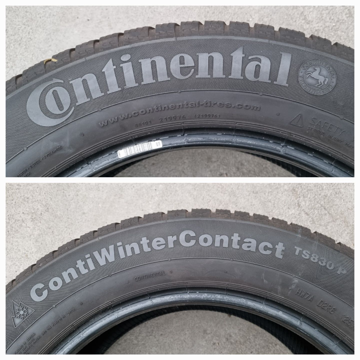 Opony używane ZIMOWE 235/55/17 Continental BdbStan 650zł/4szt.