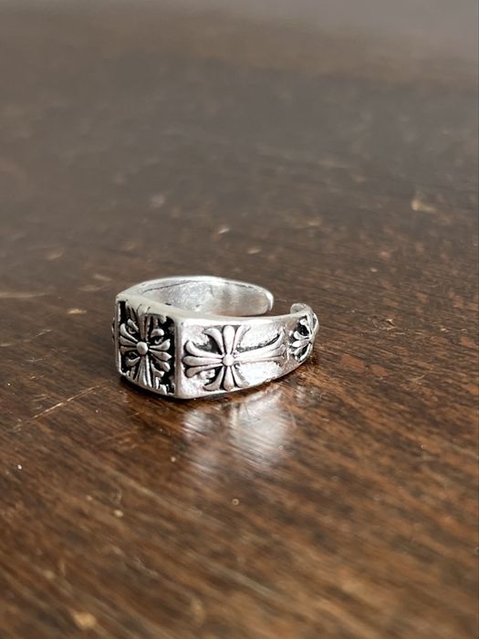 Кольцо печатка в стиле Chrome Hearts