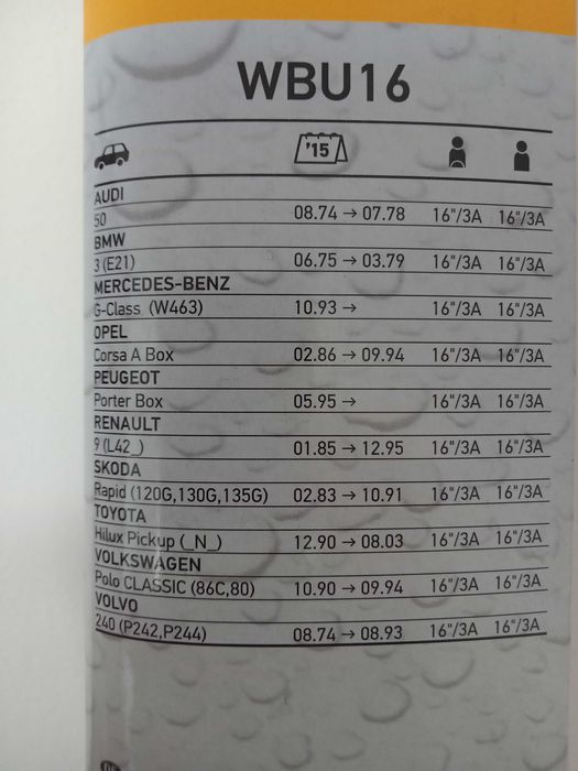 Oryginalna wycieraczka CleanTech  HELLA wbu16 400mm 16"