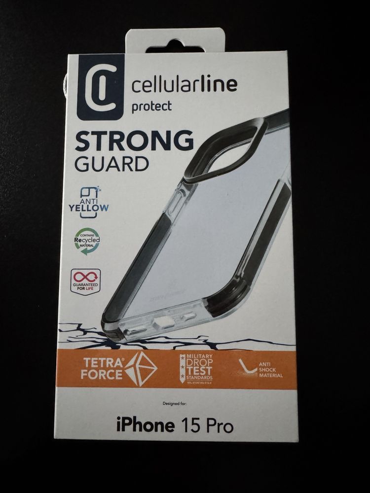 Etui Cellularline Tetra Force Strong Guard do iPhone 15 Pro