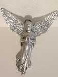 Grande antigo pendente de Anjo da Guarda em Alumínio