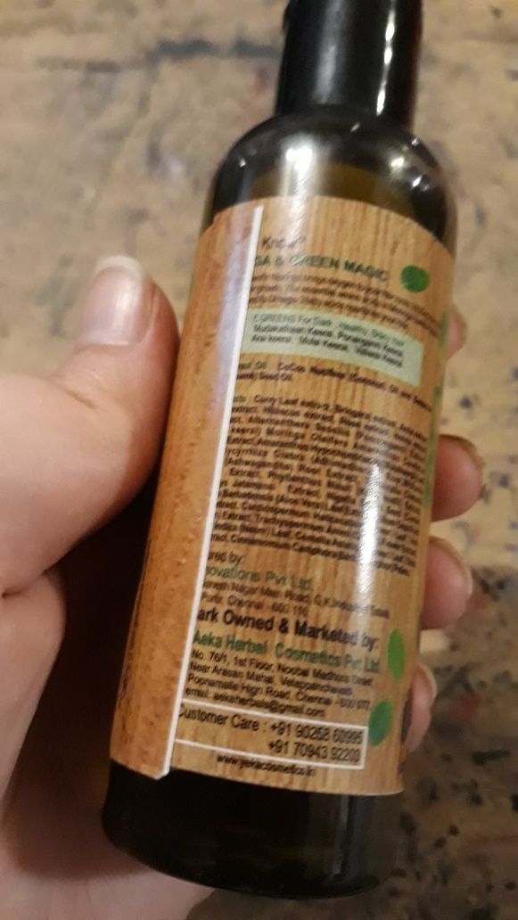Veka Herbal Hair Oil MONINGA & GREEN A MAGK масло для волос
