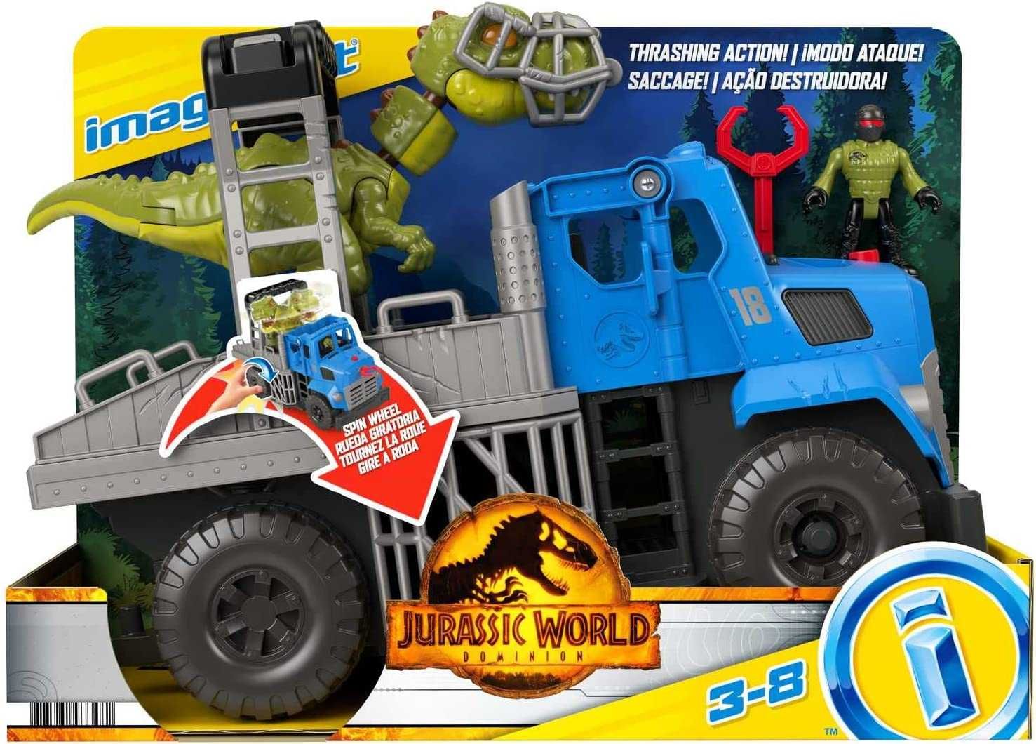 Fisher-Price Jurassic World T.Rex Hauler GVV50 Фішер Прайс Тиранозавр