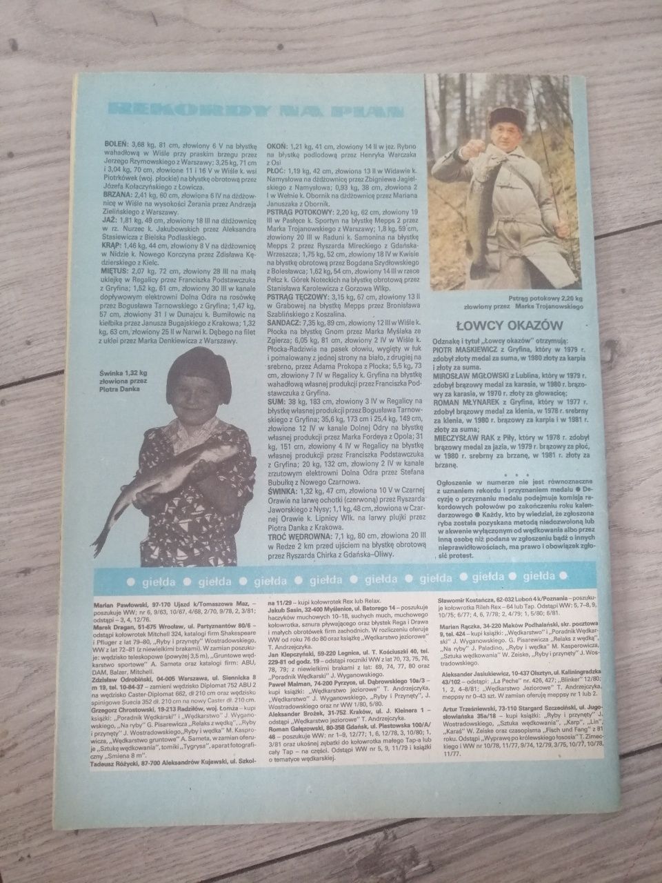 Czasopismo wiadomości wędkarskie 7-8 1982
