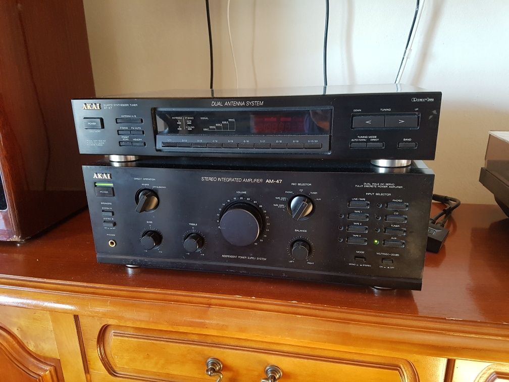Wieża Akai AM-47 + Akai AT-47 Kultowy Model Made in Japan lata 90te