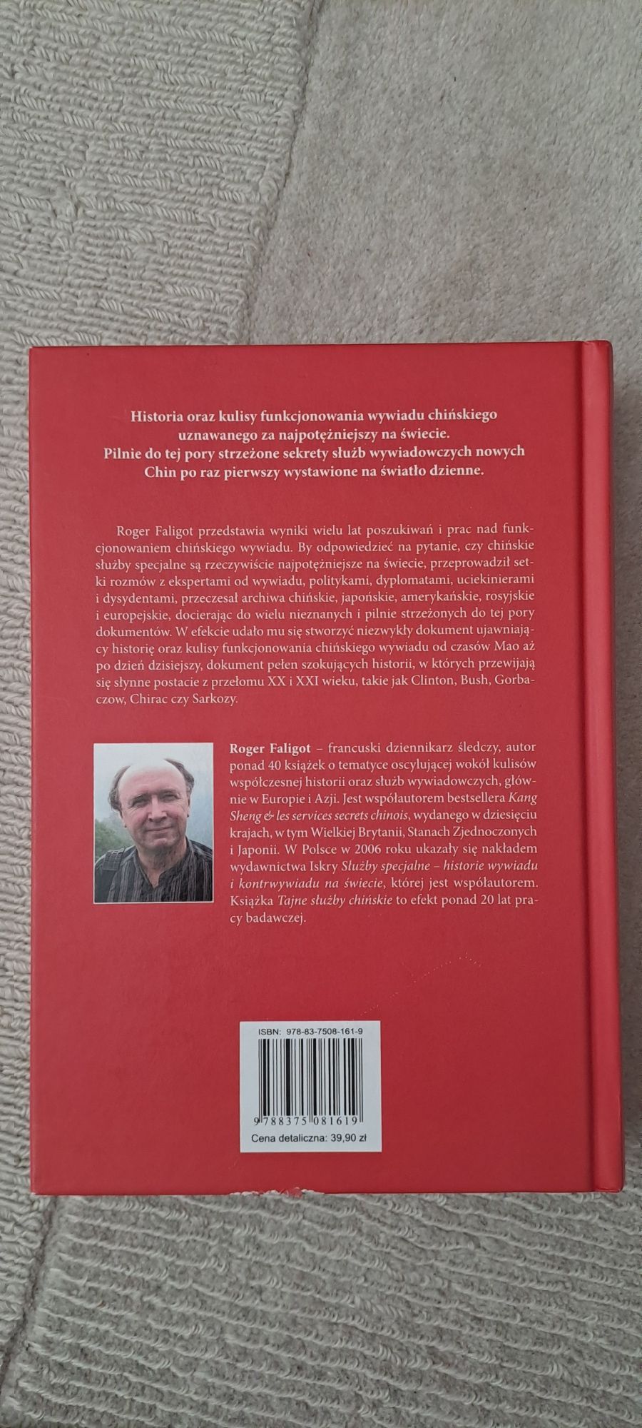 Roger Faligot, Tajne służby chińskie. Od Mao do igrzysk olimpijskich