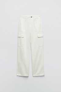 Білі джинси карго від ZARA