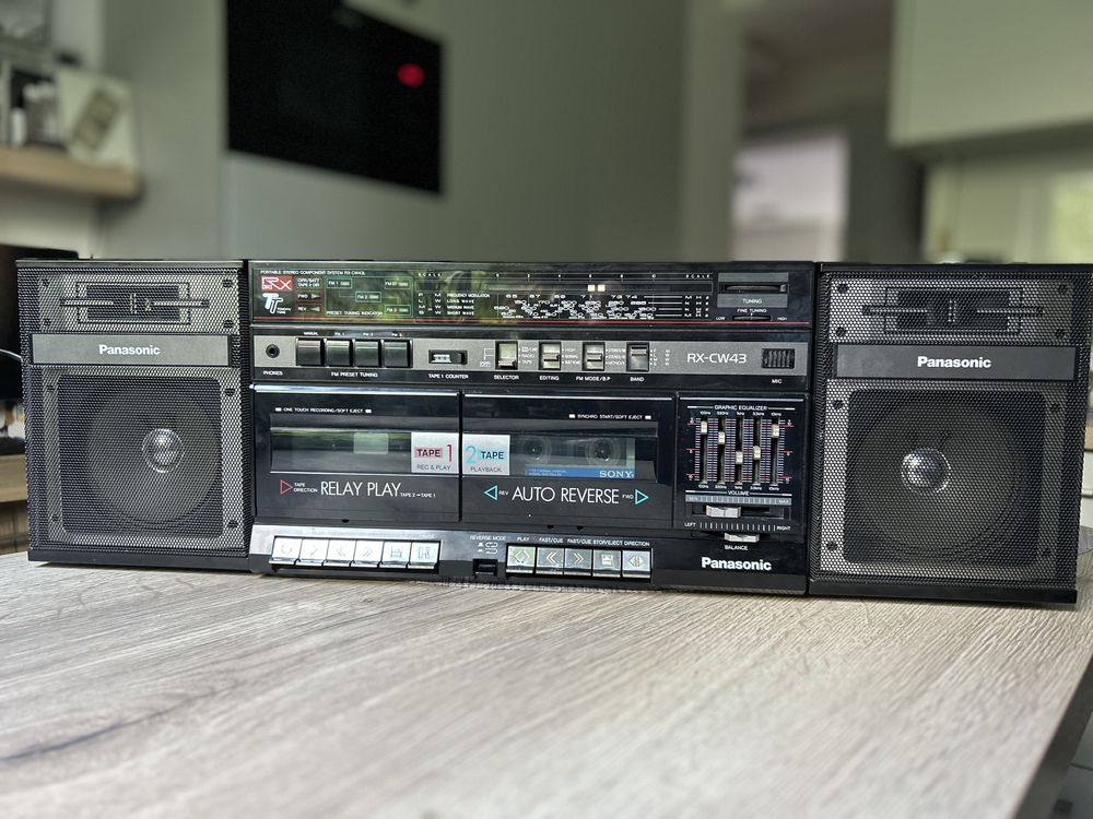 Radiomagnetofon Panasonic RX CW43 Auto Reverse Kaseciak boombox PRL