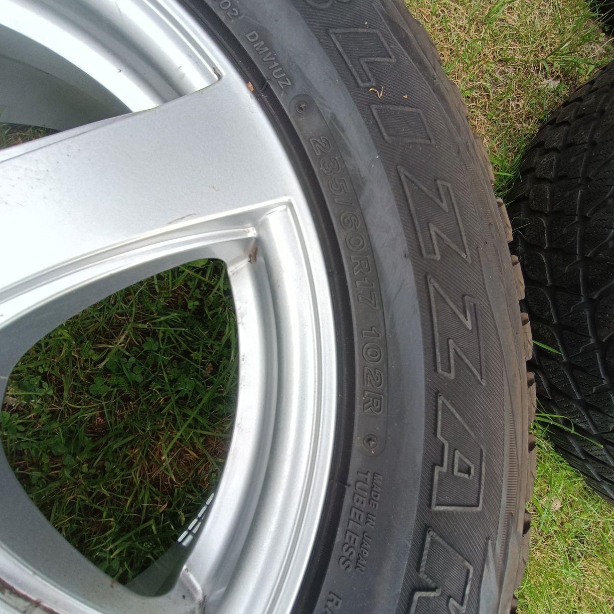 Alufelga att 790 17cali 5*114,3  opona Bridgestone jak nowe