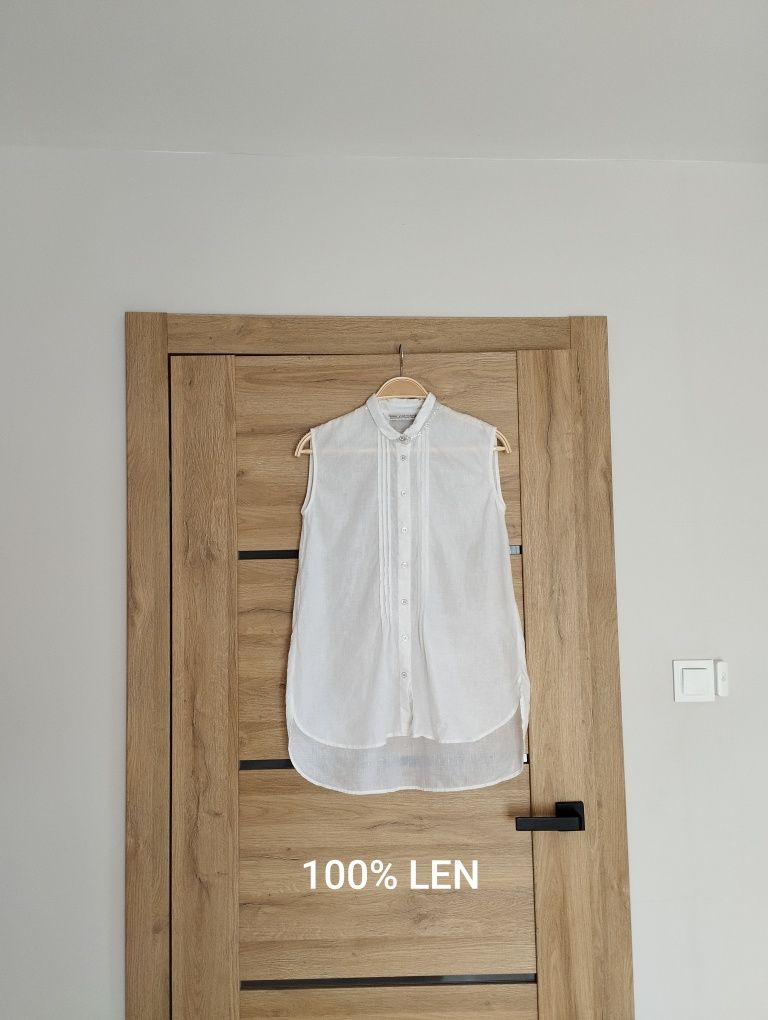 Bluzka koszula Max Volmary 34/36, 100% LEN