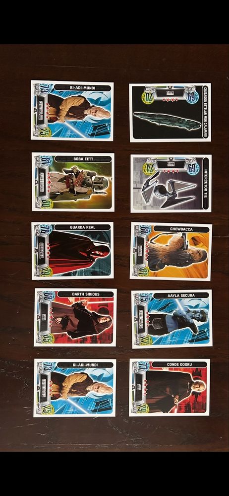 Cartas Star Wars – Coleção Continente