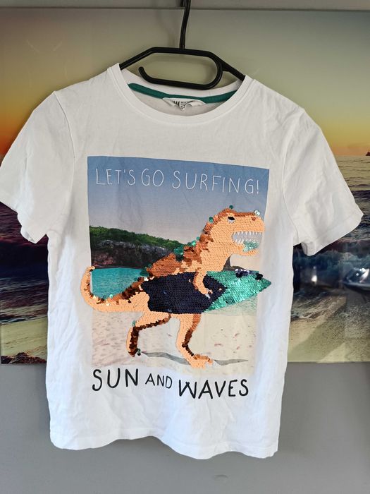 T-shirt chłopięcy H&M r 134-140