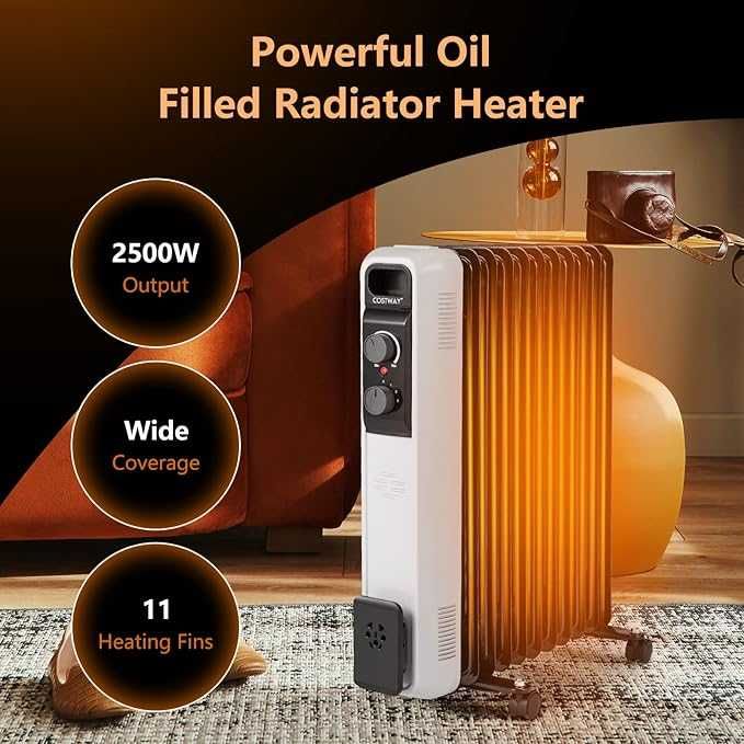 Grzejnik olejowy Costway 2500 W
