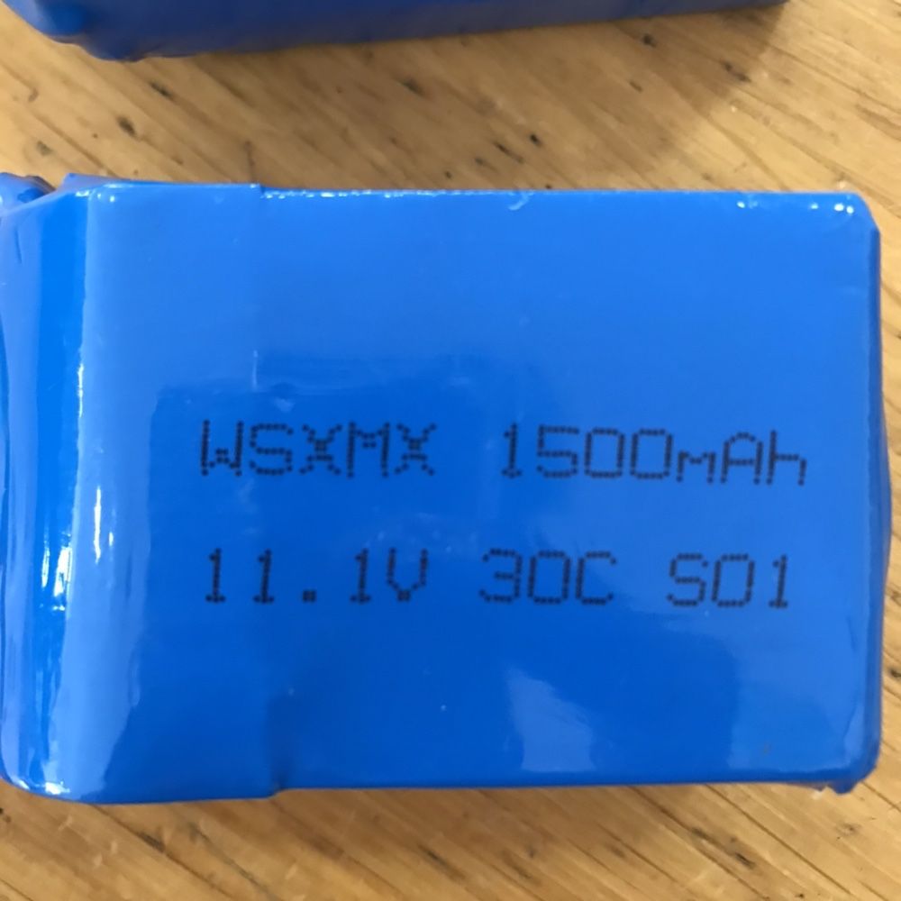 Bateria WSXMX 1500mAh 11.1V 30C S01 QAV250 XT60 Drone - Novo