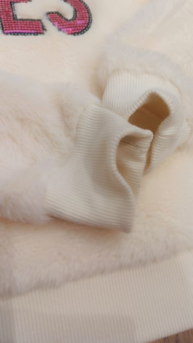 Bluza 122 - 128 kremowa typu miś dla dziewczynki C&A