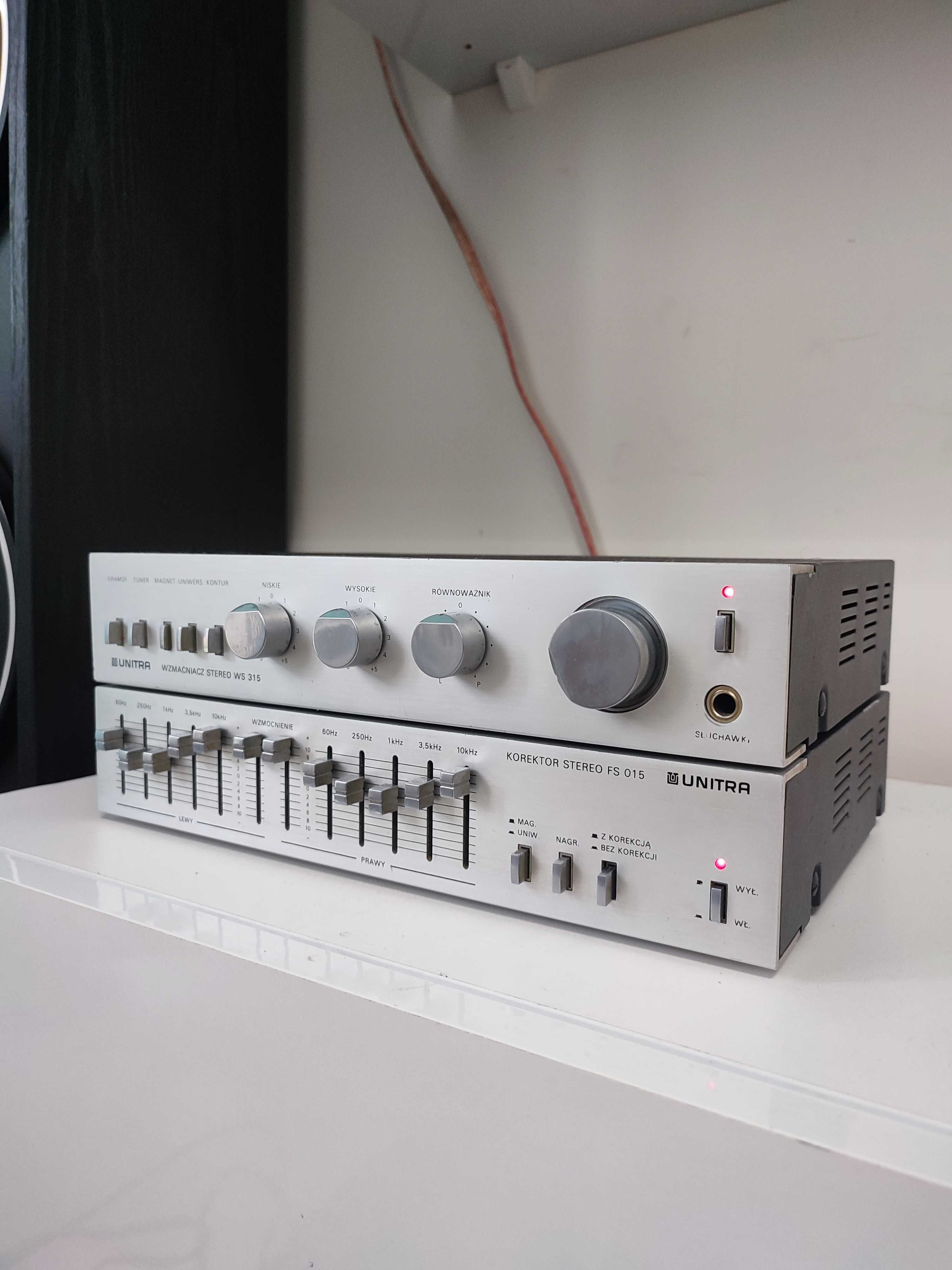 Mini wieża unitra korektor equalizer ws315, fs015