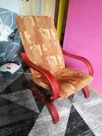 Fotel brązowy używany