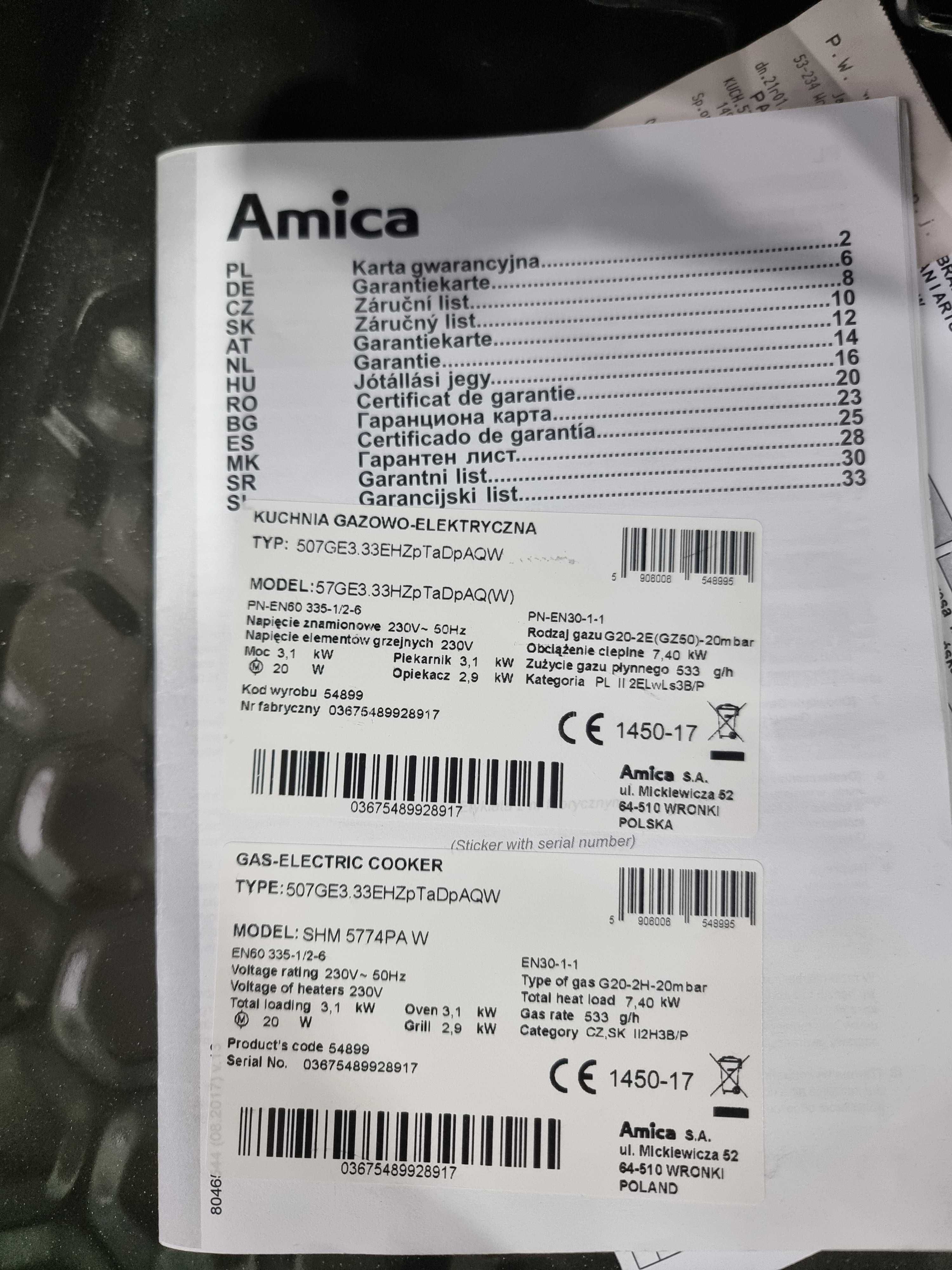 Kuchenka gazowo-elektryczna Amica, termoobieg, Czyszczenie parowe