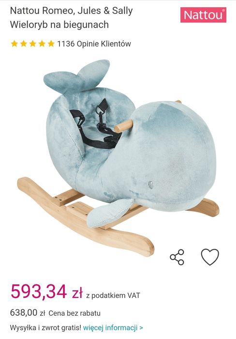 Nattou Romeo, Jules & Sally Wieloryb na biegunach, bujak dla maluszk