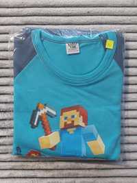 Piżama Minecraft krótki rękaw NOWA roz 146